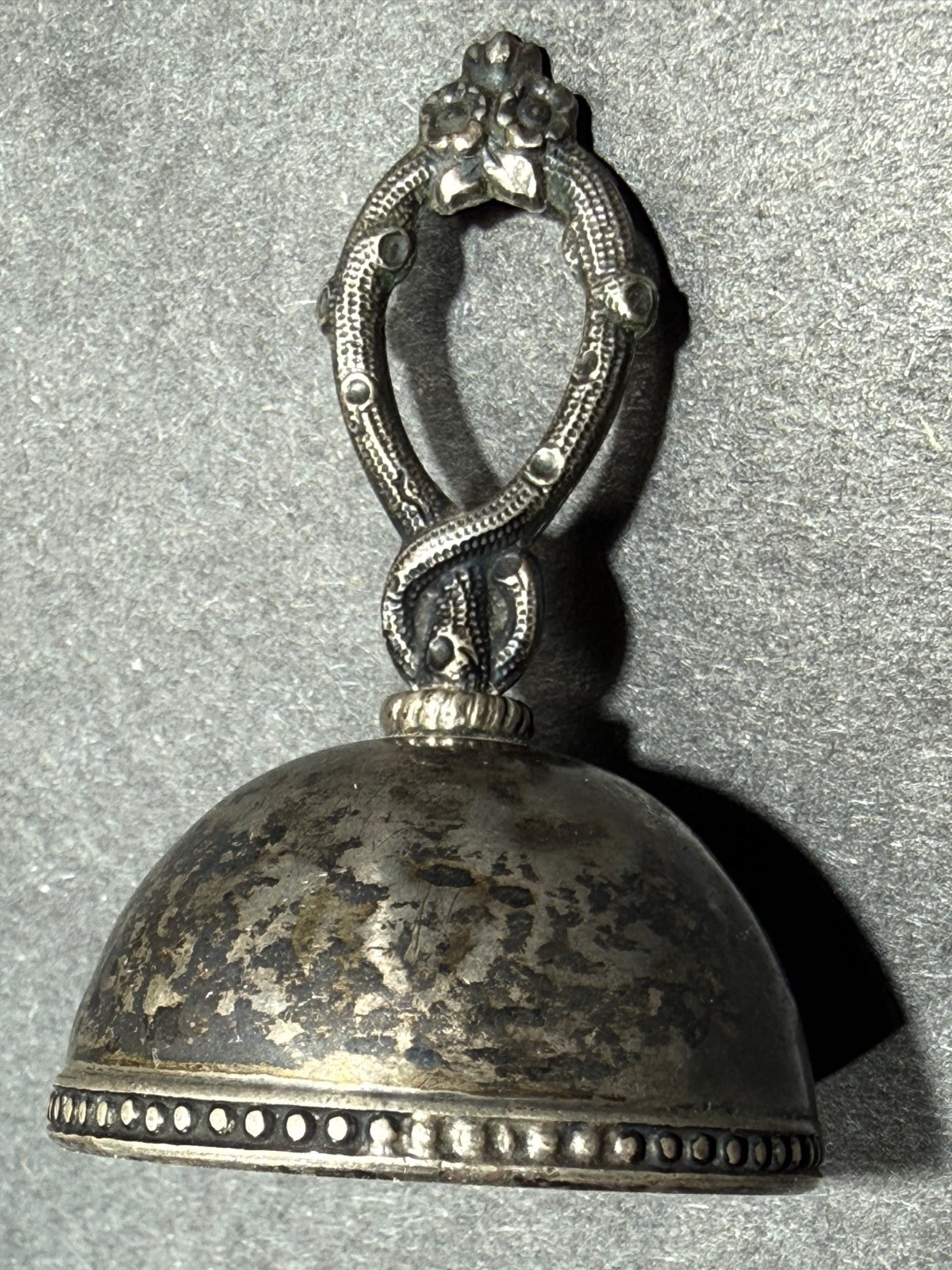 Antique Sterling Silver Table Dinner Bell - EB&H Late 1800's Early 1900's