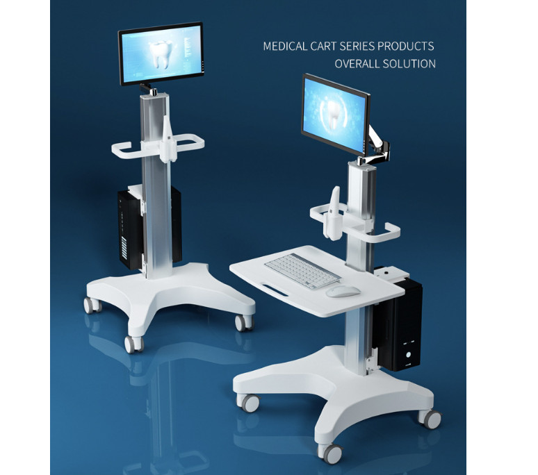 Medical Dental Scanner Mobile Cart Intraoral Scanner Trolley Tool Cart 110V