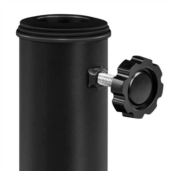 Half Round Patio Umbrella Base 20 lb 1.5″/1.9″Outdoor Umbrella Base, Black