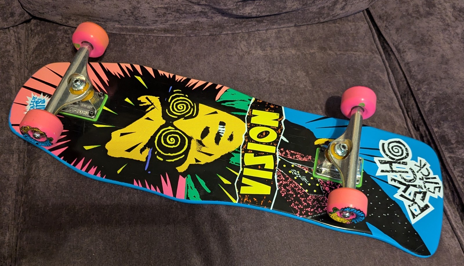 Vision Skateboard Psycho Stick OG Reissue Independent Slime Balls