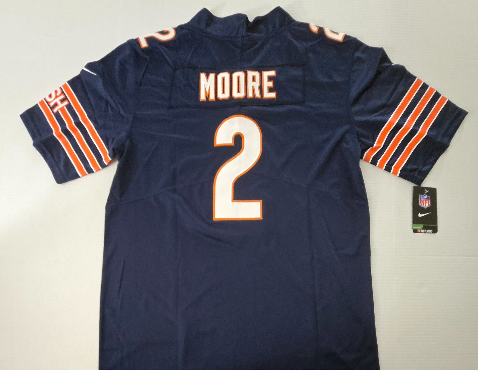 DJ Moore #2 Navy Bears Stitched Men's Jerseys