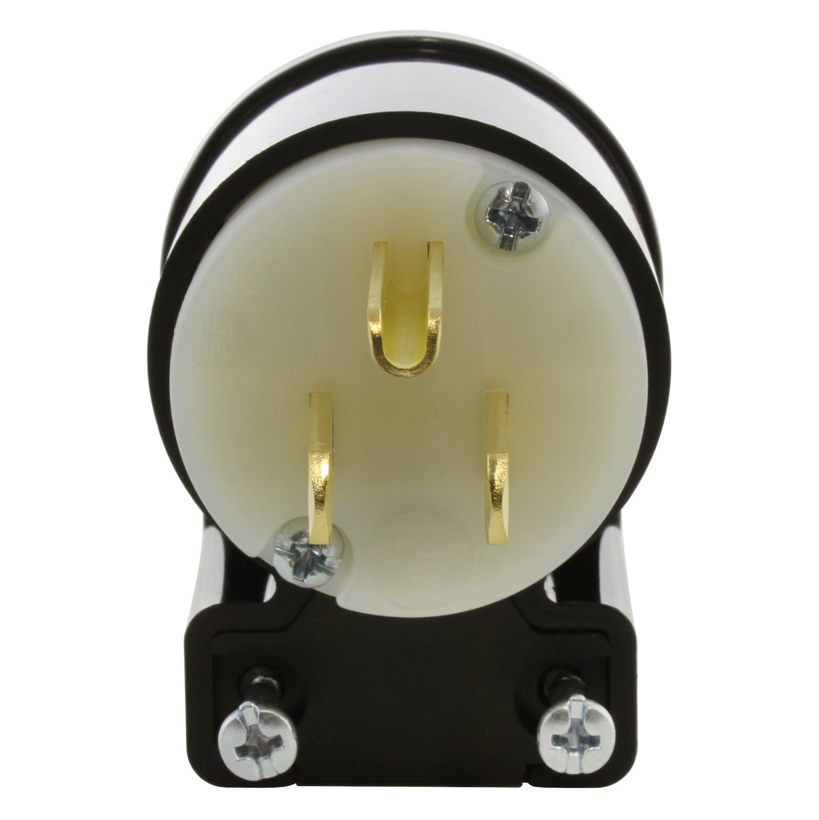 15A 125V NEMA 5-15P 3-Prong Multi-Angle Elbow Regular Household Plug Assembly