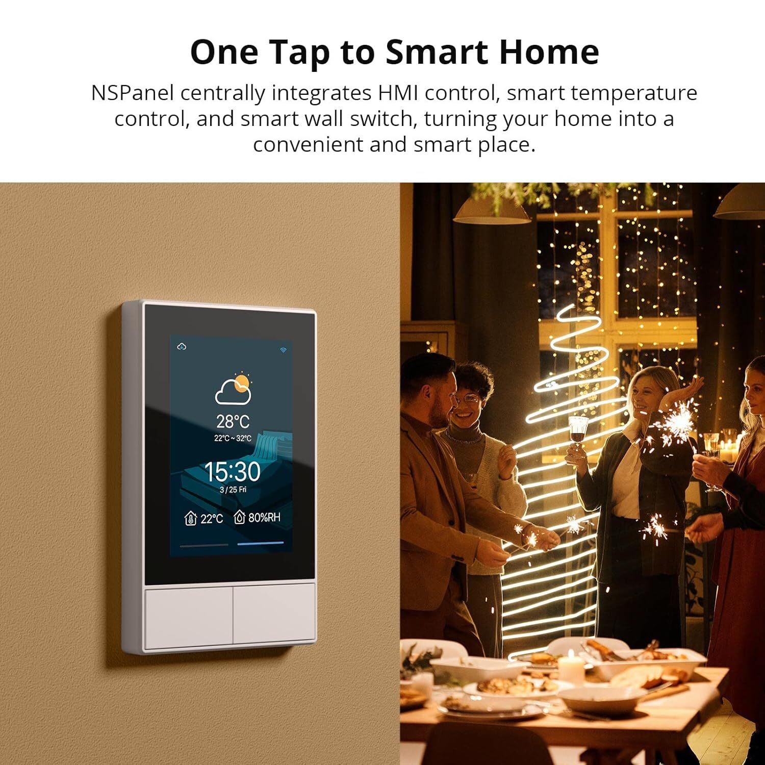 SONOFF WiFi Smart Scene Wall Light Switch Touch Panel Smart Home Center Control