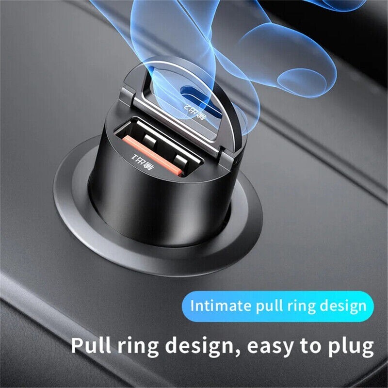 100W Super Fast Phone Car Charger Adapter USB Type C For iPhone Samsung Android