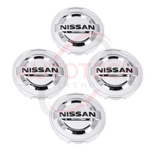 Set of 4 Silver Nissan Wheel Center Cap 54mm for Altima Maxima Murano 40343AU51A