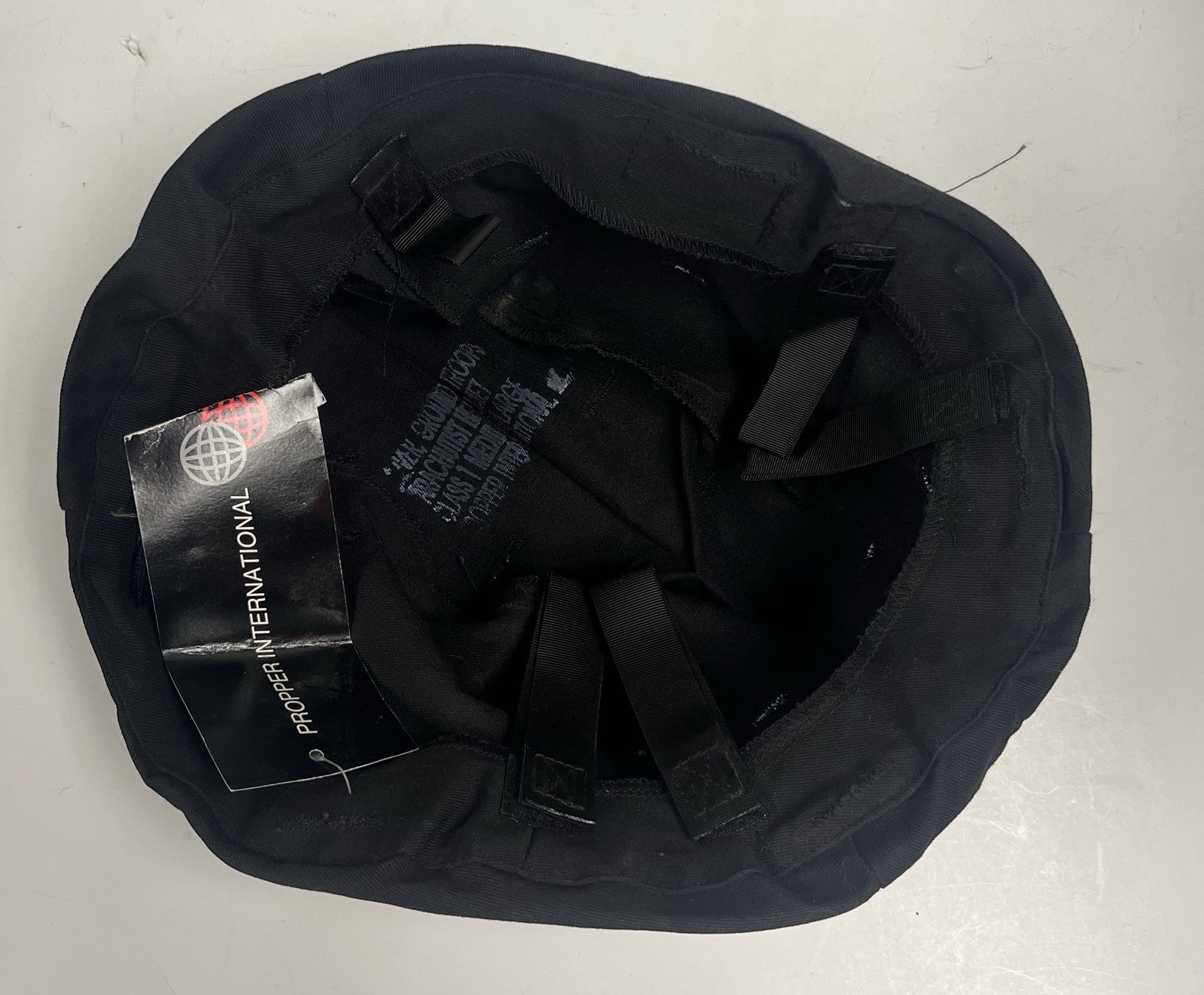 PASGT Parachutist Helmet Cover - Black - Brand New - New Old Stock - - Med/Lg