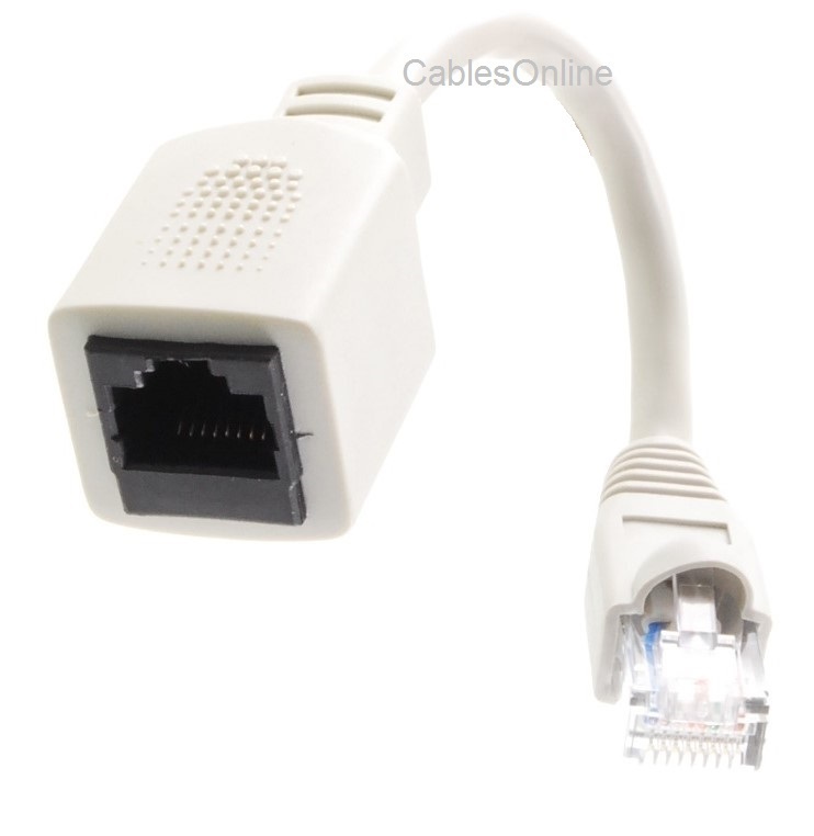 T1 Crossover Male to Female Adapter, 8P8C/RJ48 (Pin 1,2,4,5) CablesOnline UX-T18