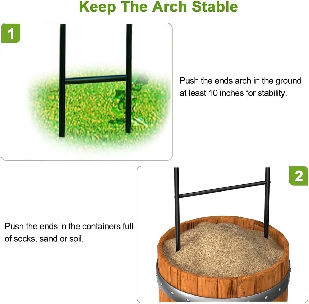 Stunning 4.6ft Wide Metal Garden Arch for Weddings & Climbing Plants Decoration