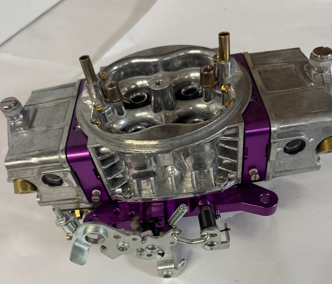 850 Carb Holley Style 850HP 4 Barrel Double Pump Pumper Carburetor PURPLE SATIN