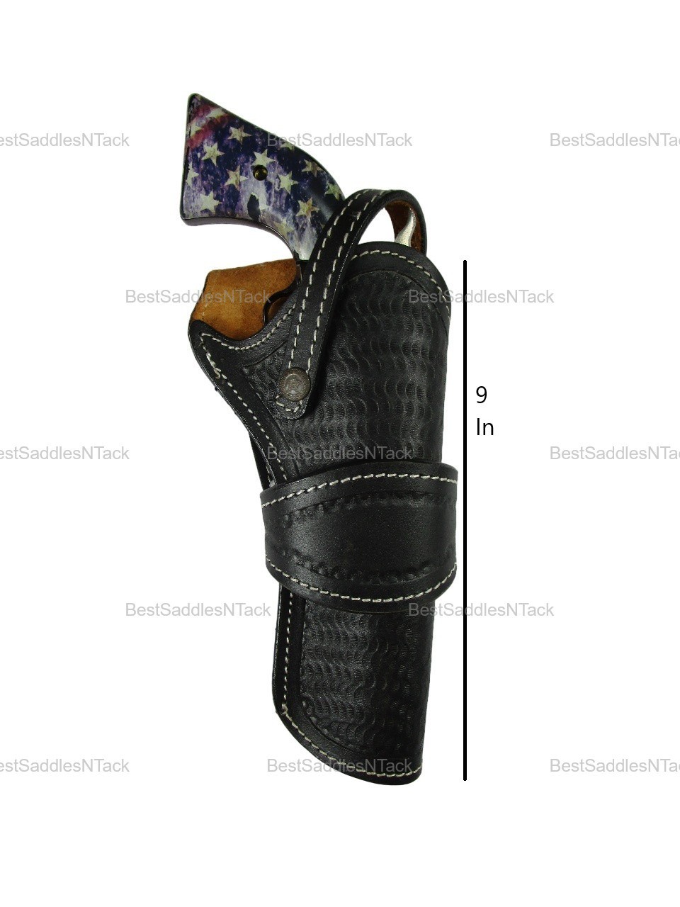 LEATHER HOLSTER FOR HERITAGE ROUGH RIDER SINGLE ACTION REVOLVER OWB CARRY