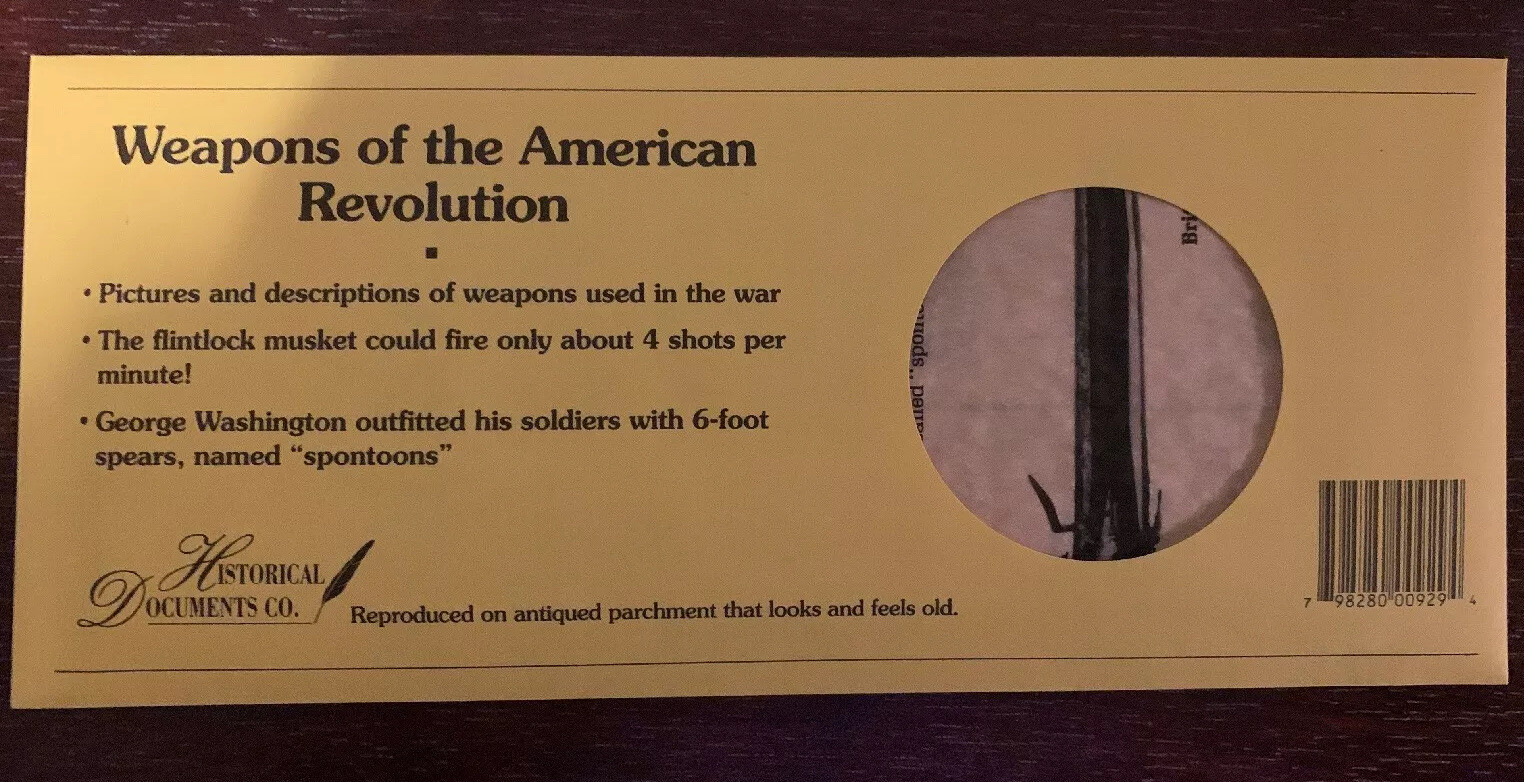 Weapons of the American Revolution- Parchment