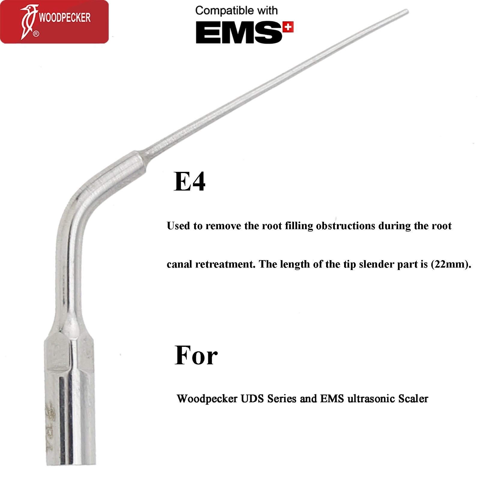 Woodpecker Dental Ultrasonic Piezo Scaler Tips Endo Perio DTE SATELEC NSK EMS