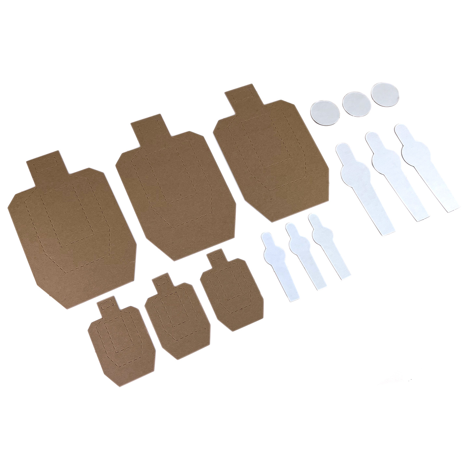 Scaled Dryfire Target Kit including USPSA Targets, Poppers, Mini-Poppers, Plates