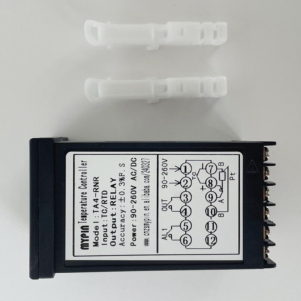 Digital PID Temperature Controller 90-260VAC/DC Dual Relay Output LED Thermostat