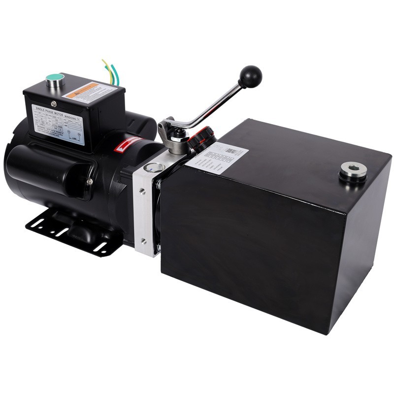 6 Quart Hydraulic Power Unit AC 110V Single Acting Dump Trailer for 2/4Post Lift