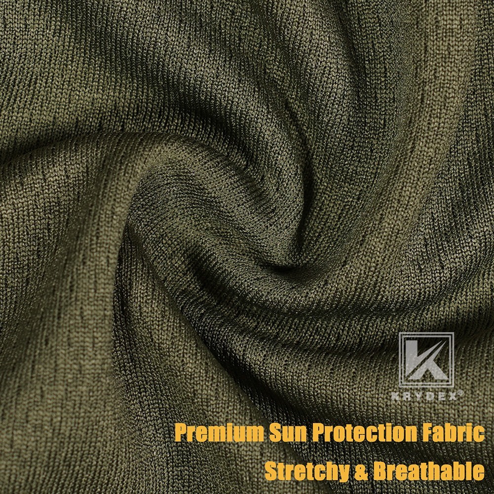 KRYDEX Tactical Face Mask Balaclava Full Head Neck Wrap Quick Dry Ranger Green