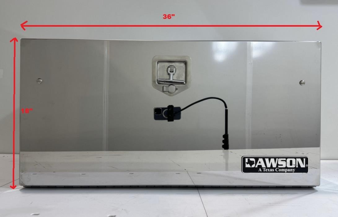 Dawson 36x18x18 Inch Stainless Steel Toolbox with Single Door-1 Handle
