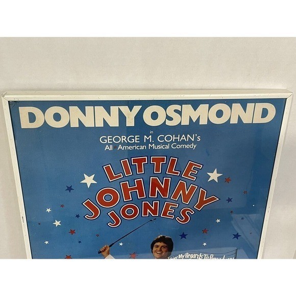 Donny Osmond Little Johnny Jones Broadway Musical Poster Framed Alvin Theater