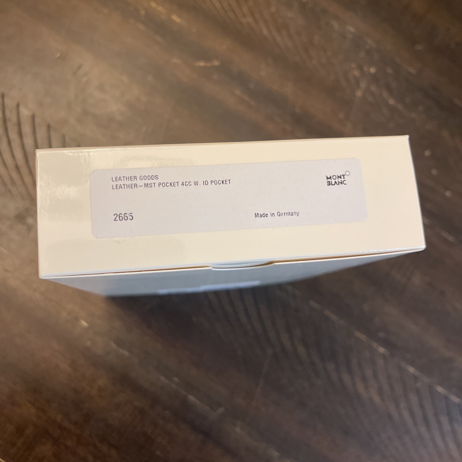 MONTBLANC 4cc Card Holder ID Meisterstuck Black Leather 2665 (4.75"x3.50")