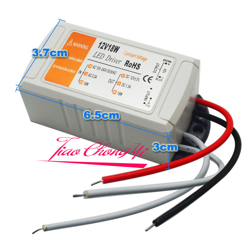 5pcs DC12V 18W Power Supply Adapter Transformer Switch For LED Strip LED Lights