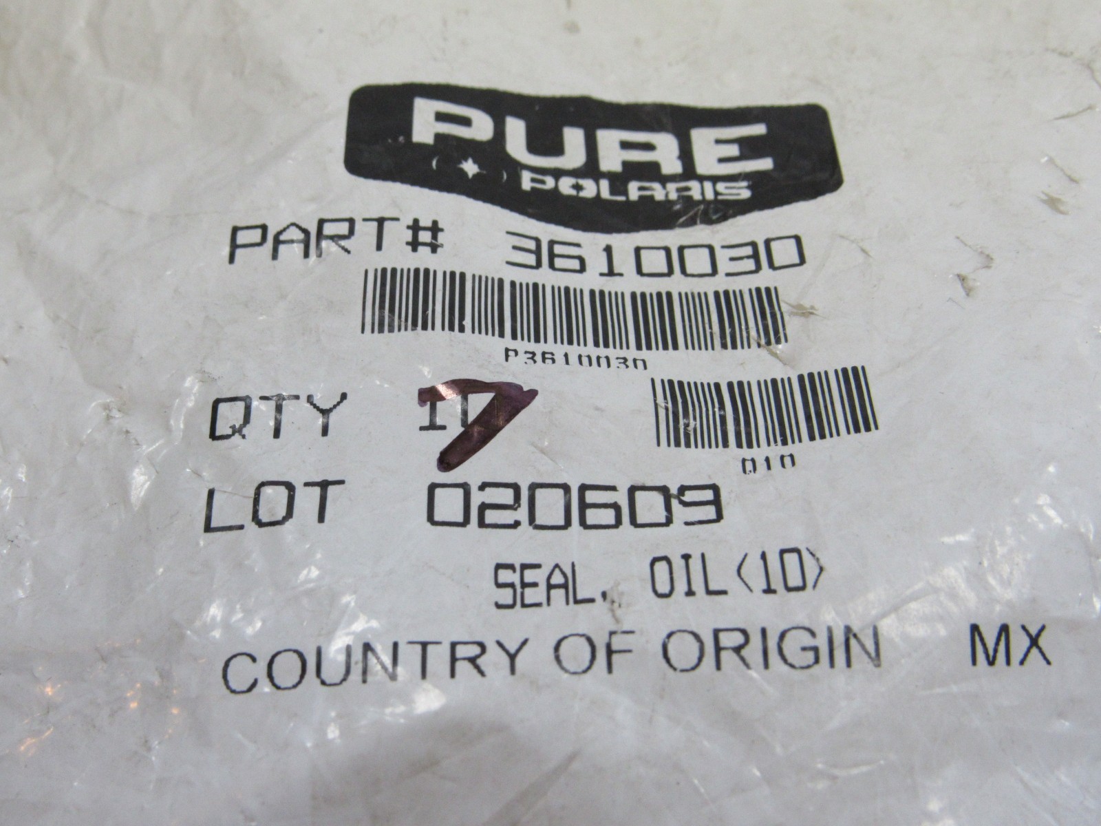 OEM POLARIS ORIGINAL OIL SEAL 3610030 #PL2