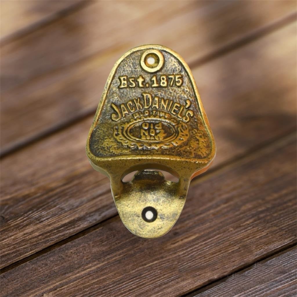 Wall Mounted Bottle Opener Rustic and Antique Farmhouse with Screws - 1 pack