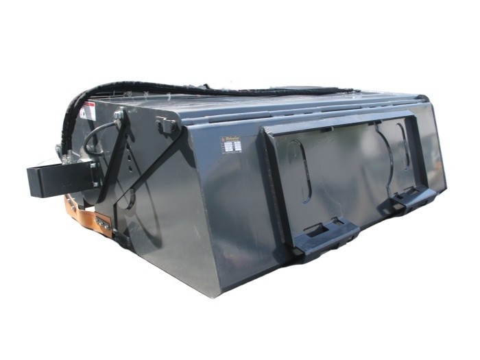 72" Hydraulic Skid Steer Pickup Box Broom Sweeper Bi-Directional Broom Bucket