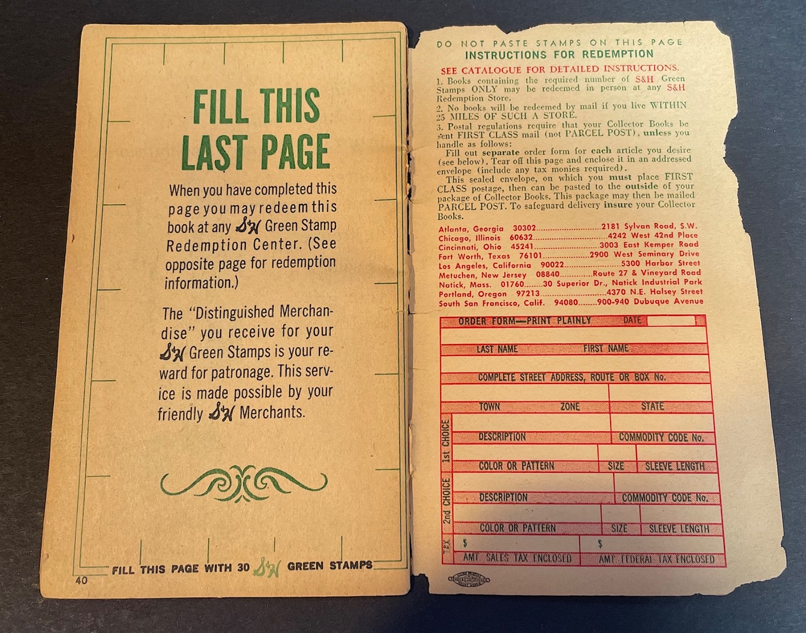 Vintage Lot S & H Green Stamps and 3 Savers Books 1960s