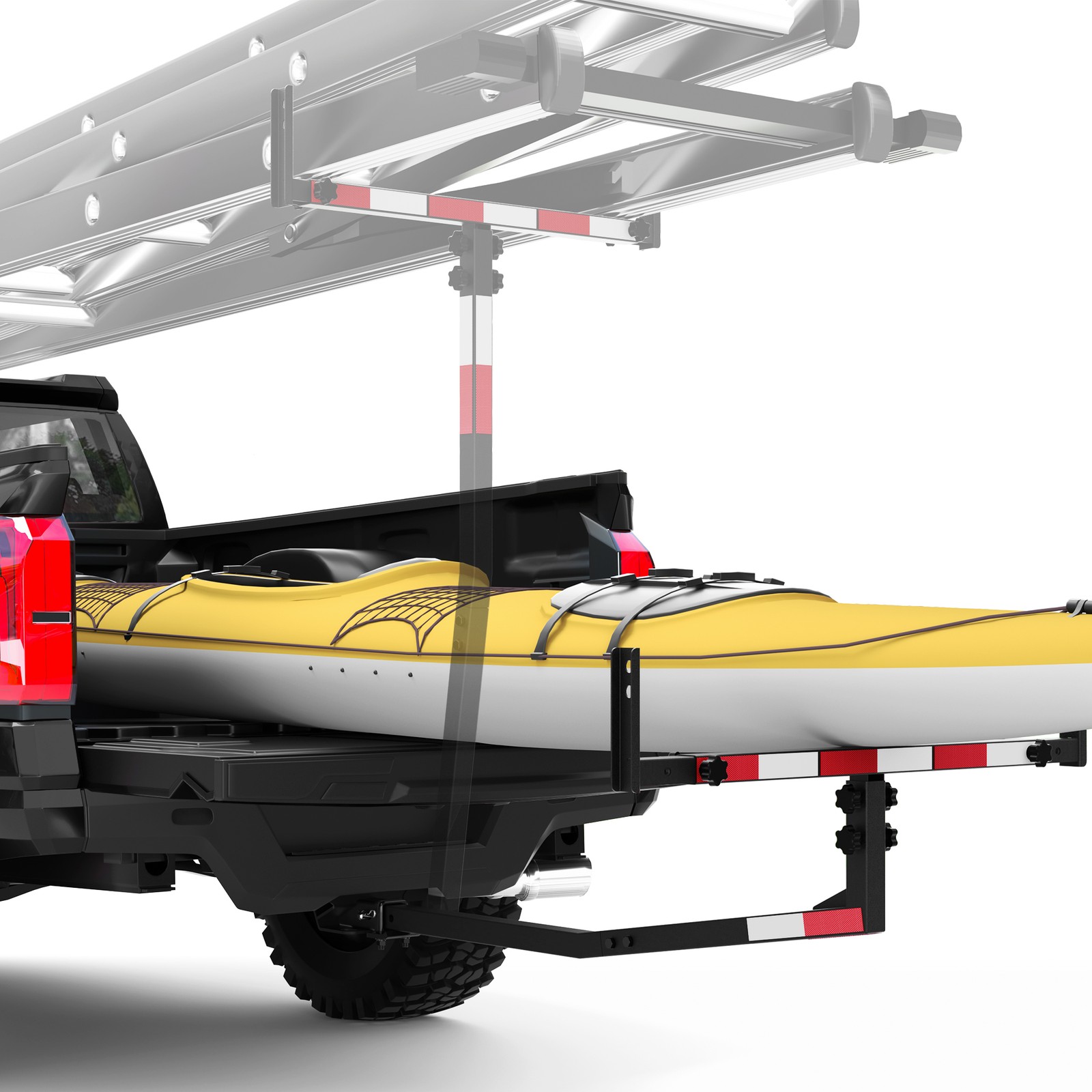 2-inch Trailer Hitch Load Distributor Truck Trailer Hitch Ladder Rack Tailgate