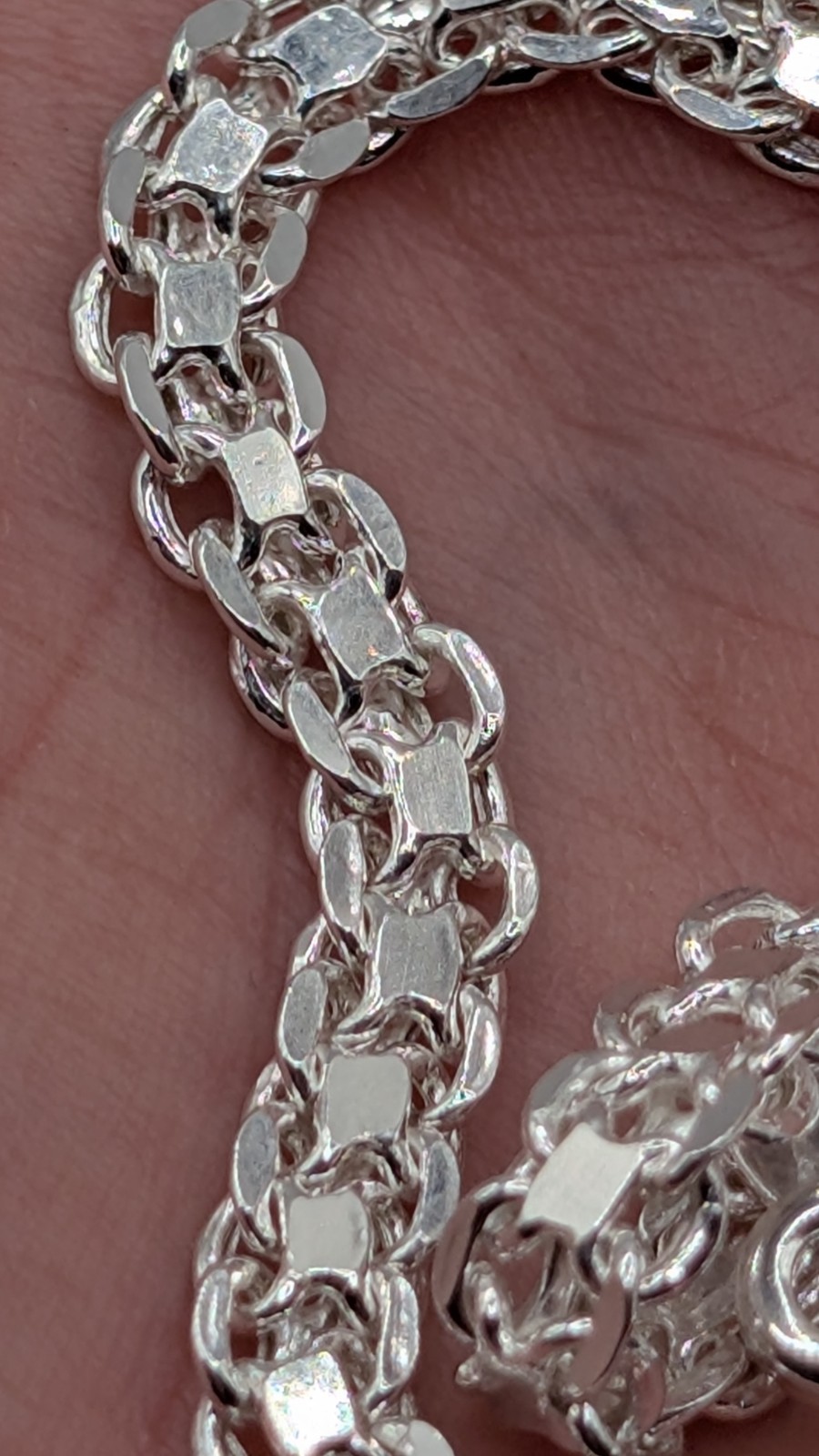 Sterling Silver 925 4.75mm Bracelet - 7.75" - 4.4 Grams