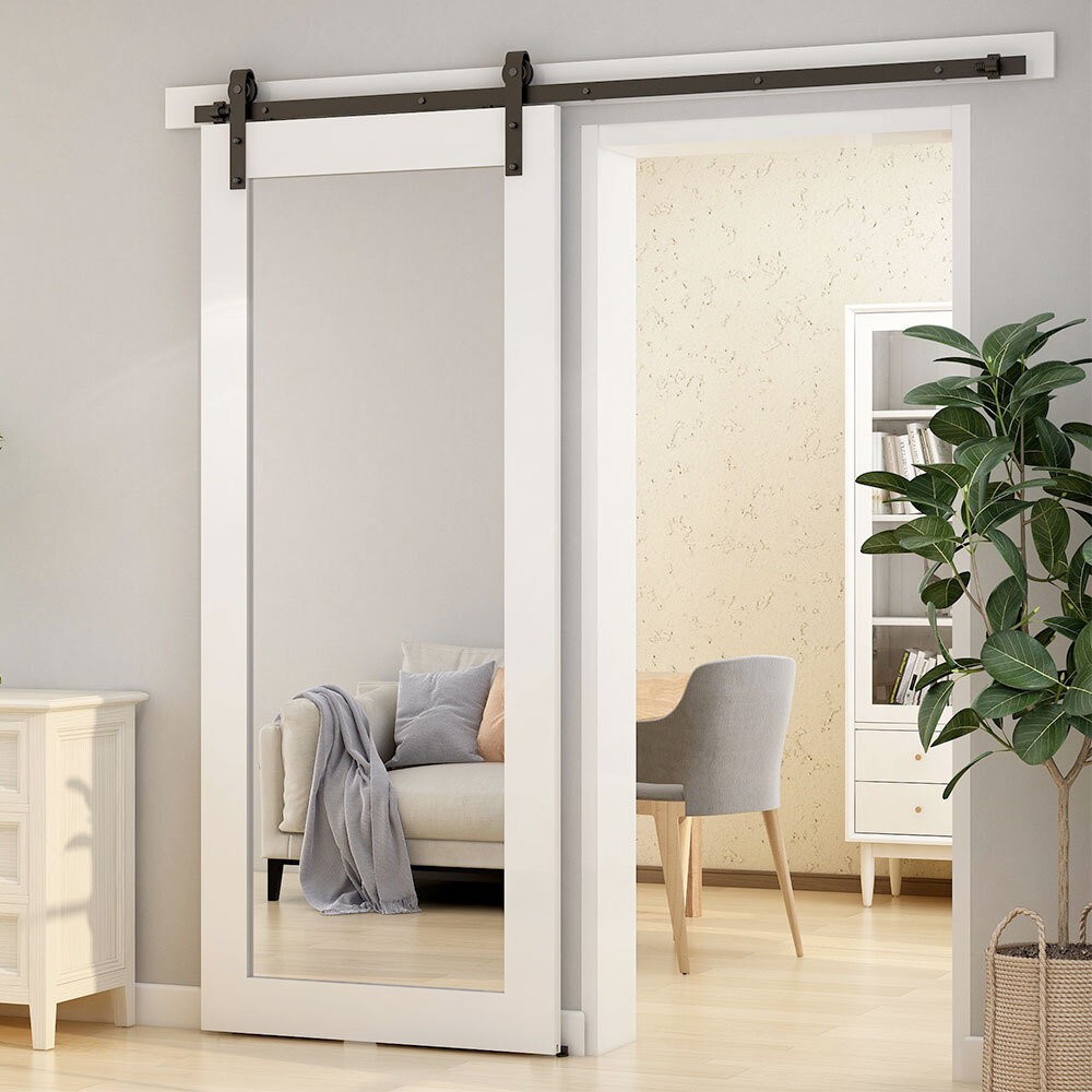 4-20FT Sliding Barn Door Hardware Closet Track Kit for Single/Double/Bypass Door