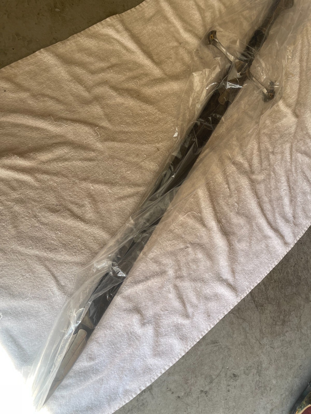 [OPEN BOX]41" Medieval Stainless Steel Elendil Sword lord Aragon Western Knight