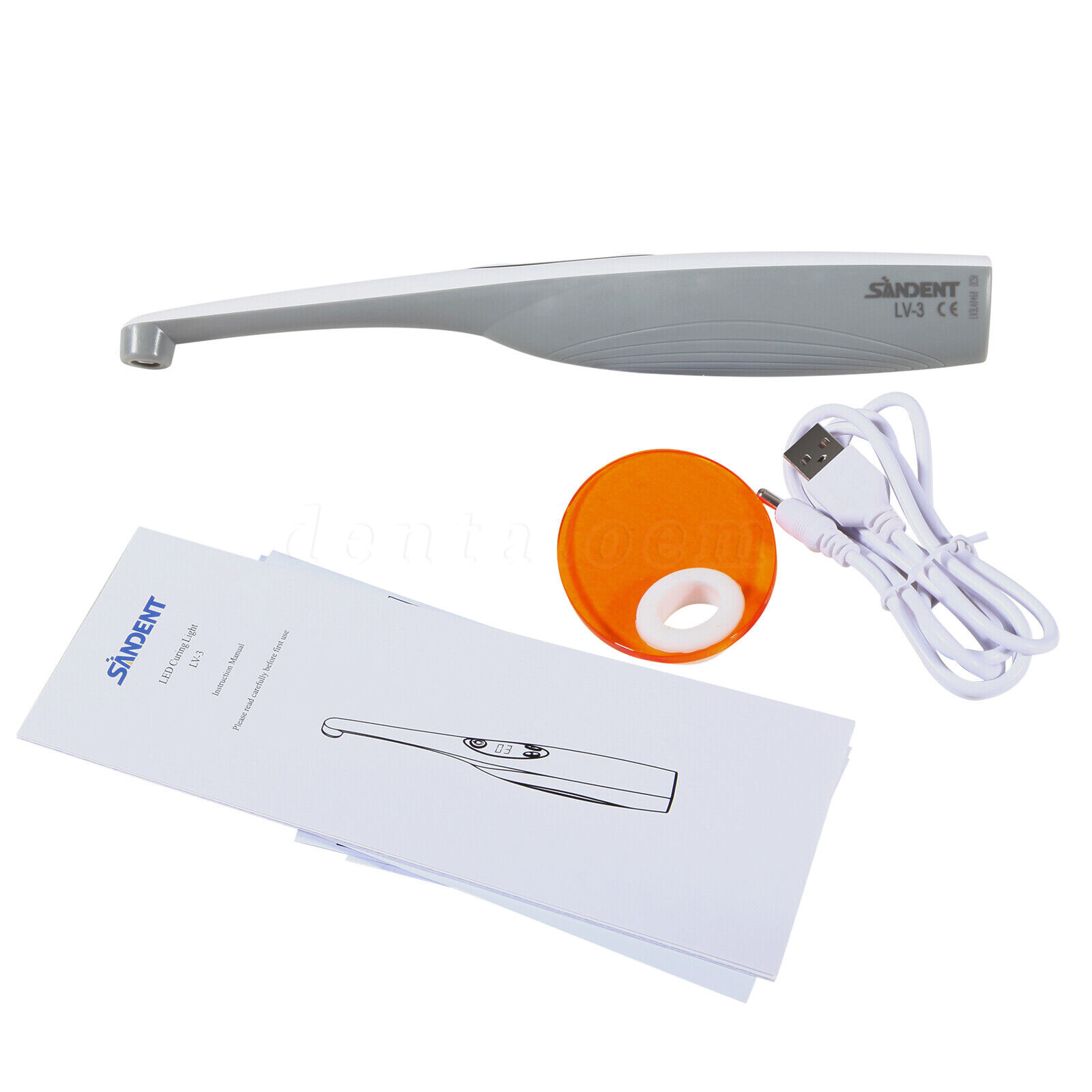 Dental Alto Voltaje LED Luz Curado Lampara 3S Curing Light Lamp Fit WOODPECKER