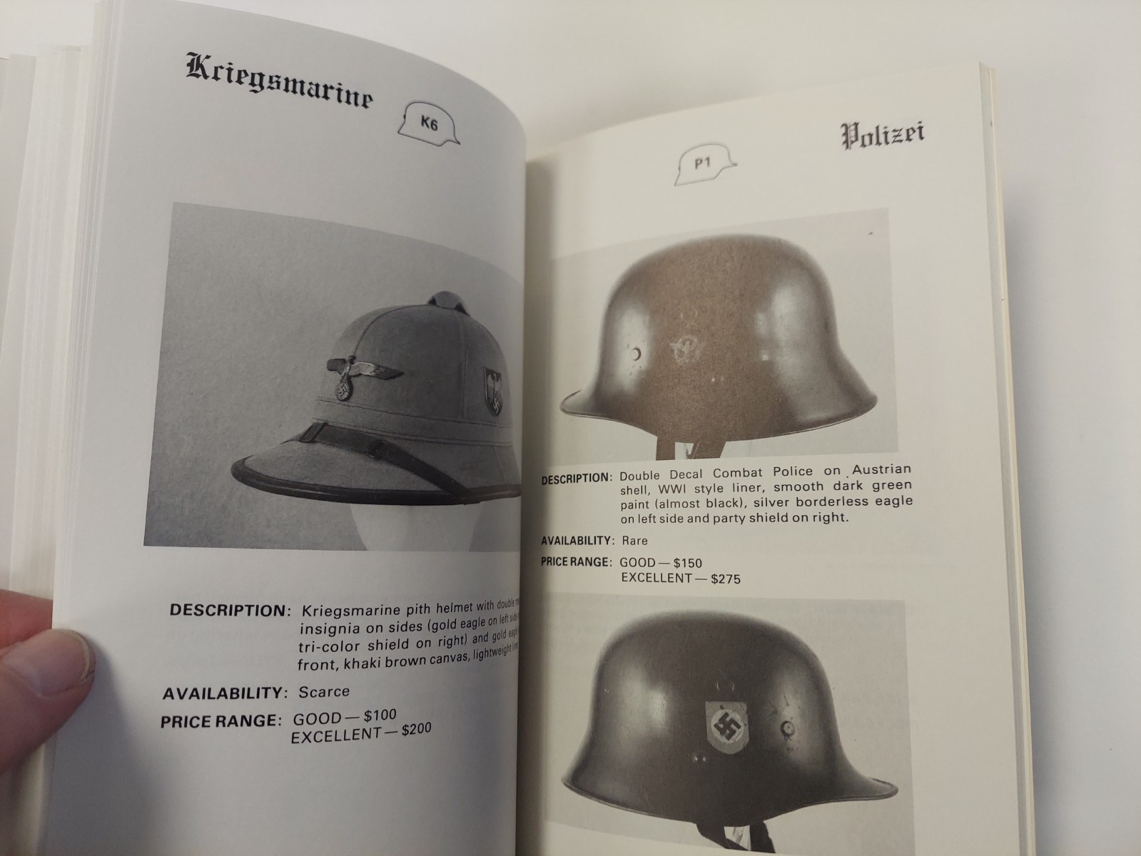 GERMAN HELMETS 1933-1945 Collector's Guide - Goodapple - Weinand, one of 1,500