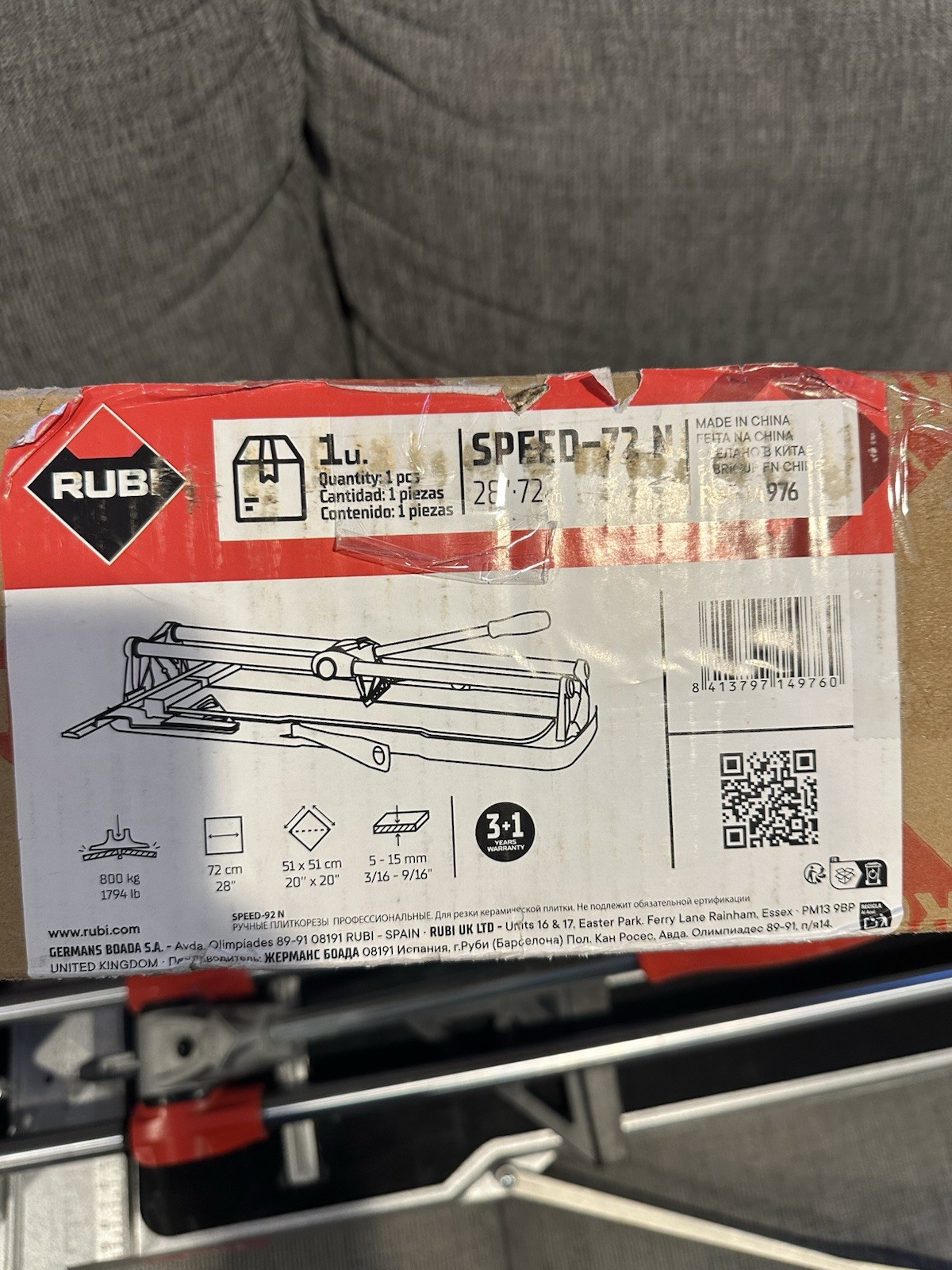 Rubi Tools Tile Cutter SPEED-72 N 28"