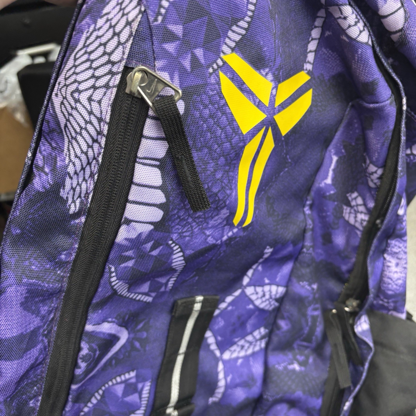 Kobe Bryant Limited Nike Black Mamba Lakers Purple Backpack Bag Rare Lakers
