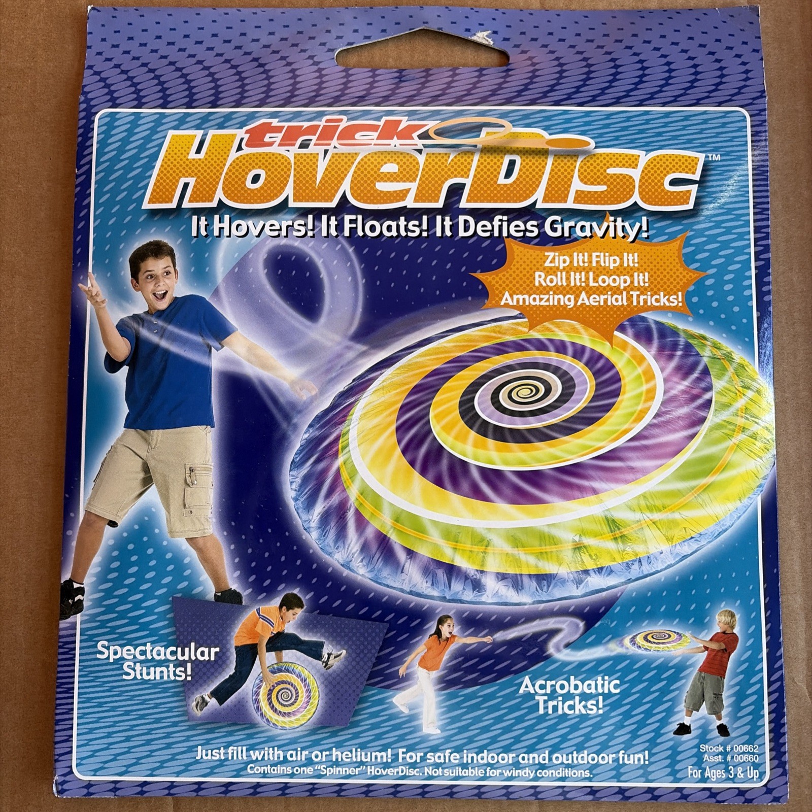 Trick Hover Disc 2004 Spinner New in Package 26" Wide Inflatable