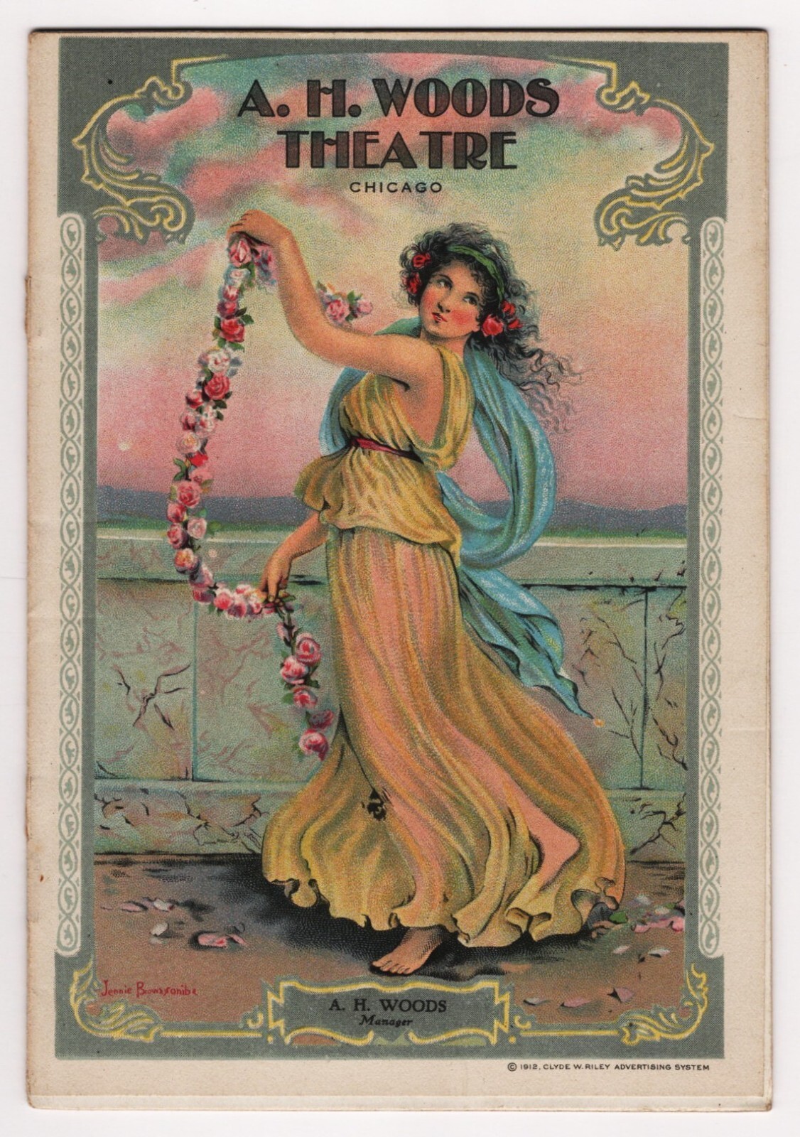 Willette Kershaw "THE CROWDED HOUR" Alan Dinehart 1918 Chicago Tryout Playbill