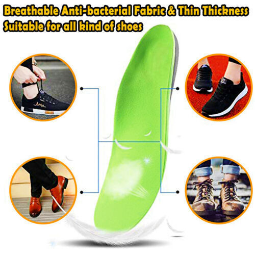 Orthotic Shoe Insoles Inserts Flat Feet High Arch Support for Plantar Fasciitis