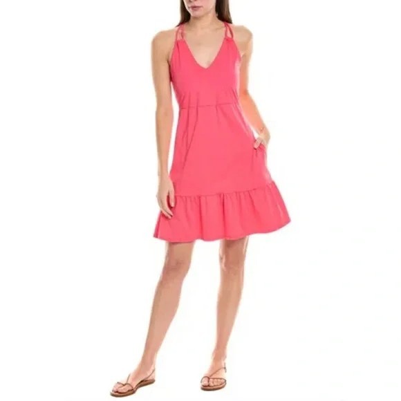 Tommy Bahama Women Dress Size Small Coral Pink Activewear Double Strap Spa