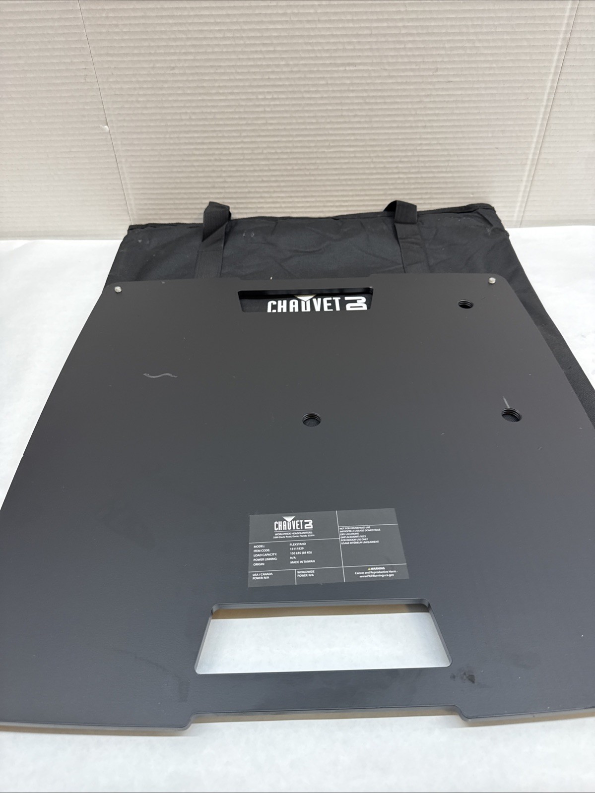 Chauvet DJ Flexstand Portable Equipment & Lighting Stand – 150 lb Capacity