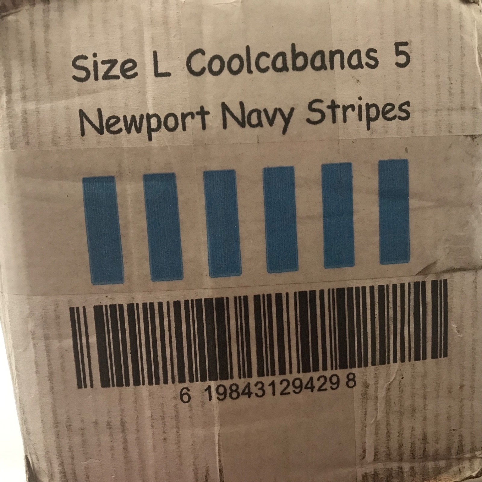 COOLCABANAS 5 Beach Cabana Sun Shade Shelter Tent 8' X 8' Newport Navy Stripes L