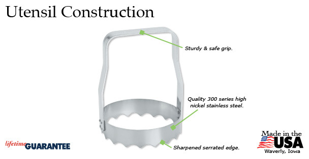Rada Kwik Kut FOOD CHOPPER Stainless Steel handles/blades Rada Prep veggies +