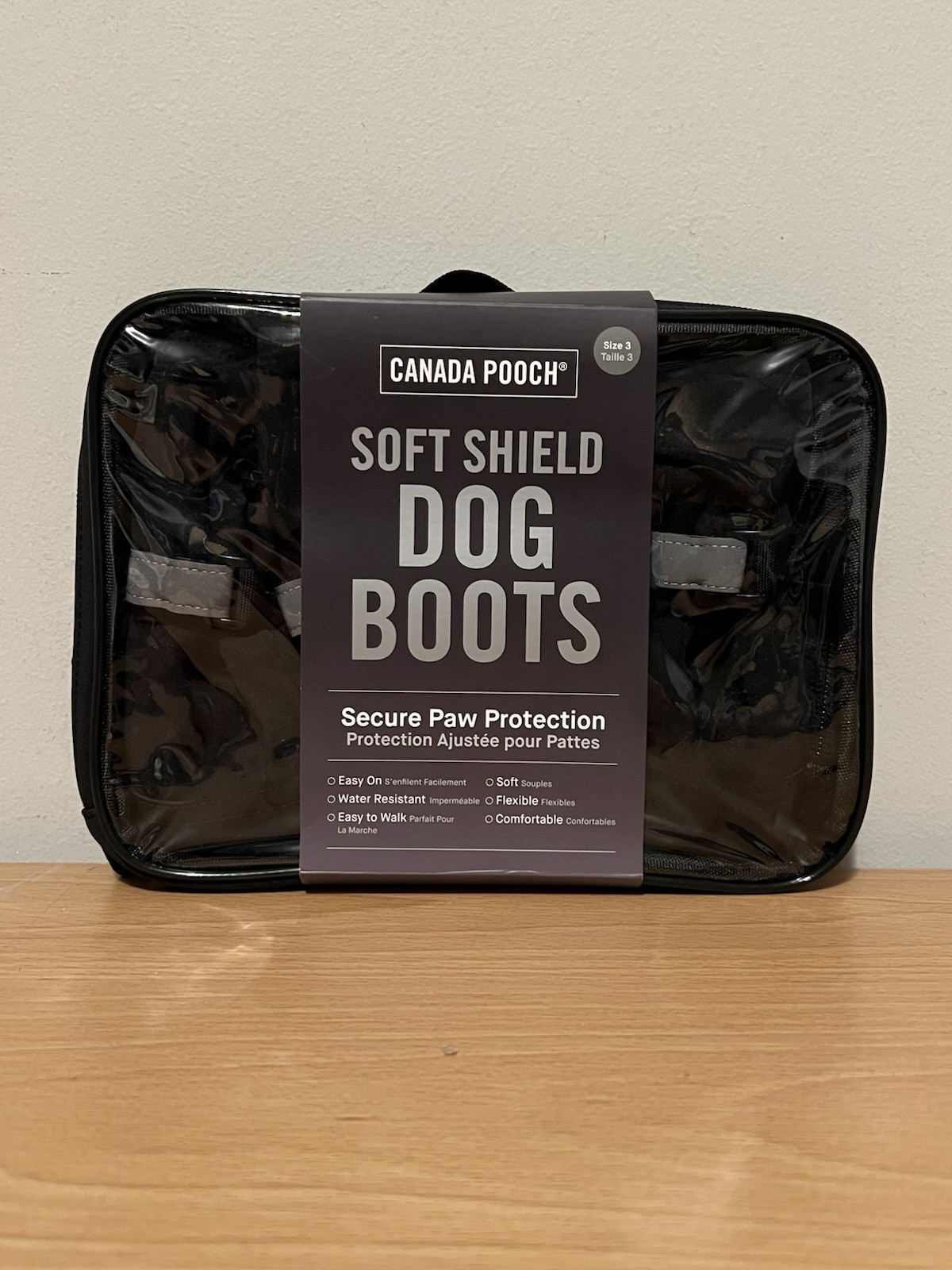 Canada Pooch Soft Shield Dog Boots Boots (Size 3) - Black New