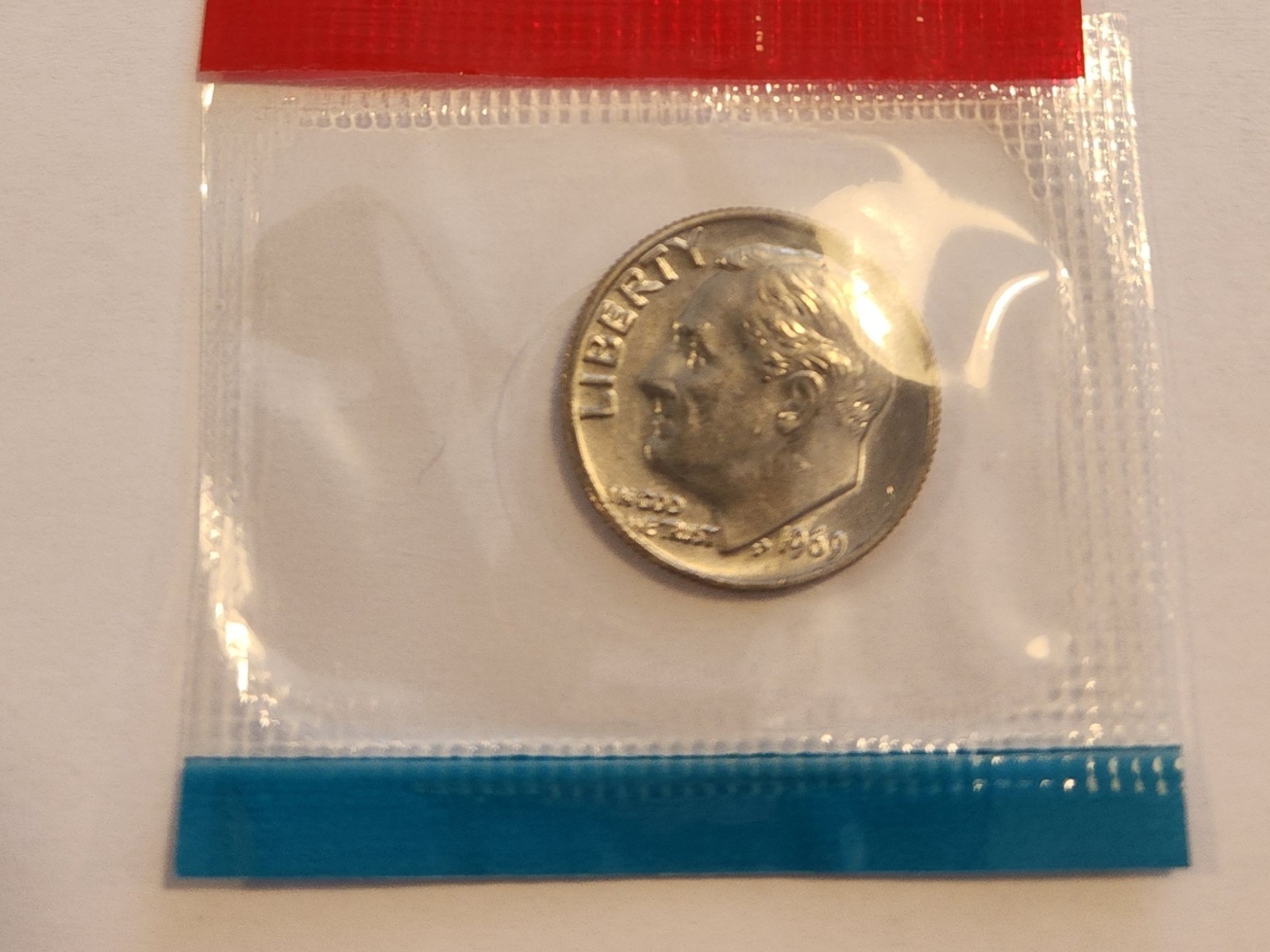 1969 P&D Roosevelt Dimes in Mint Cello