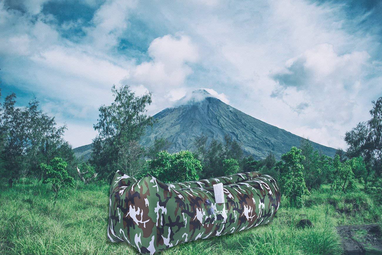 yeacar Inflatable Lounger Air Sofa Portable Waterproof Indoor or Outdoor Infl...