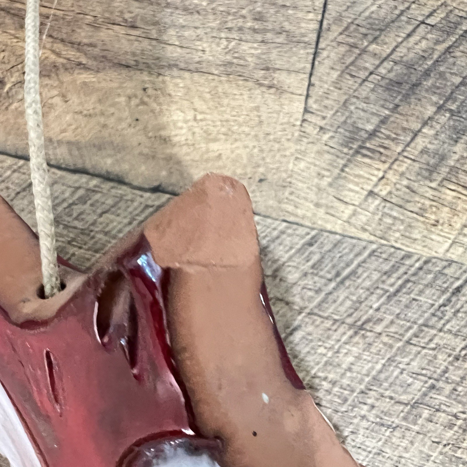 Vintage Pacific Stoneware double-sided Red Fox People Lovers Pottery