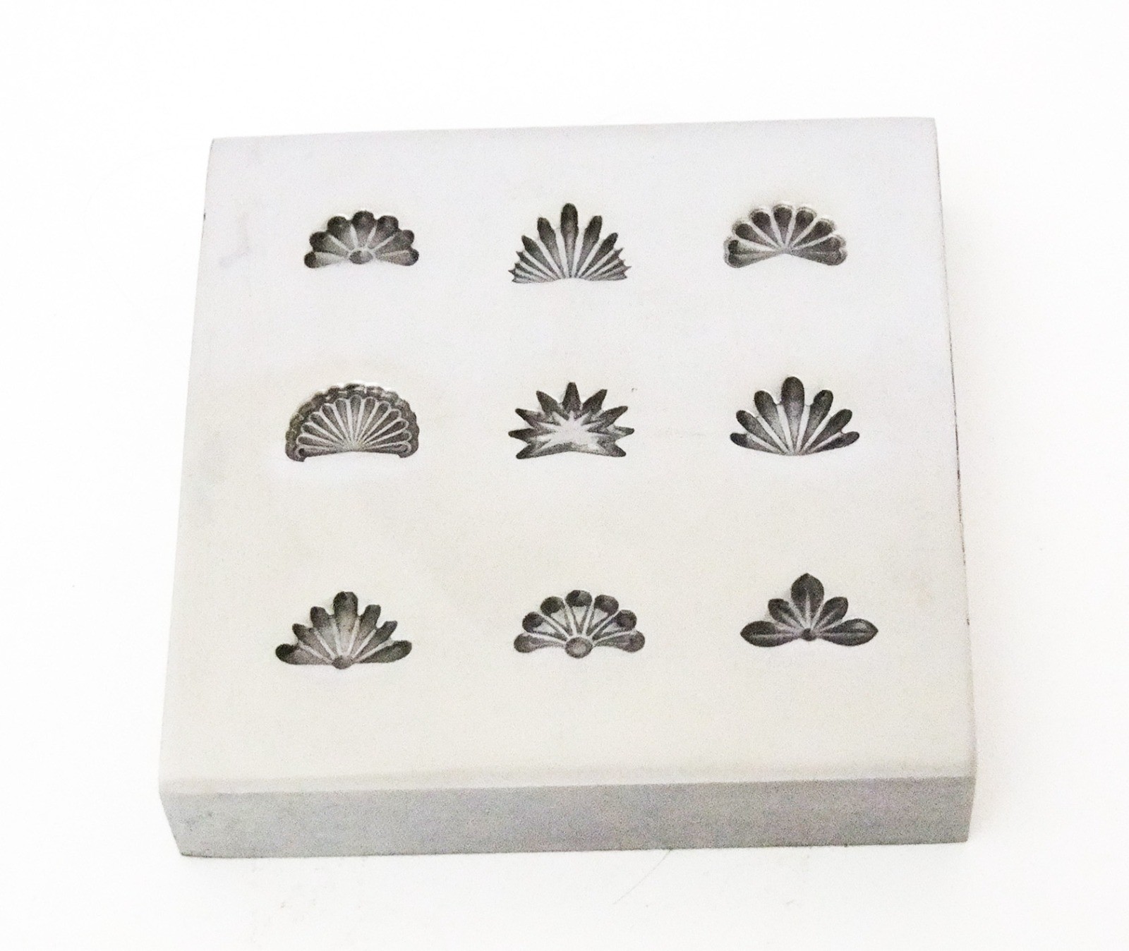 Shot Plate 9 Designs Fans Shapes Impression die | Silversmith Die