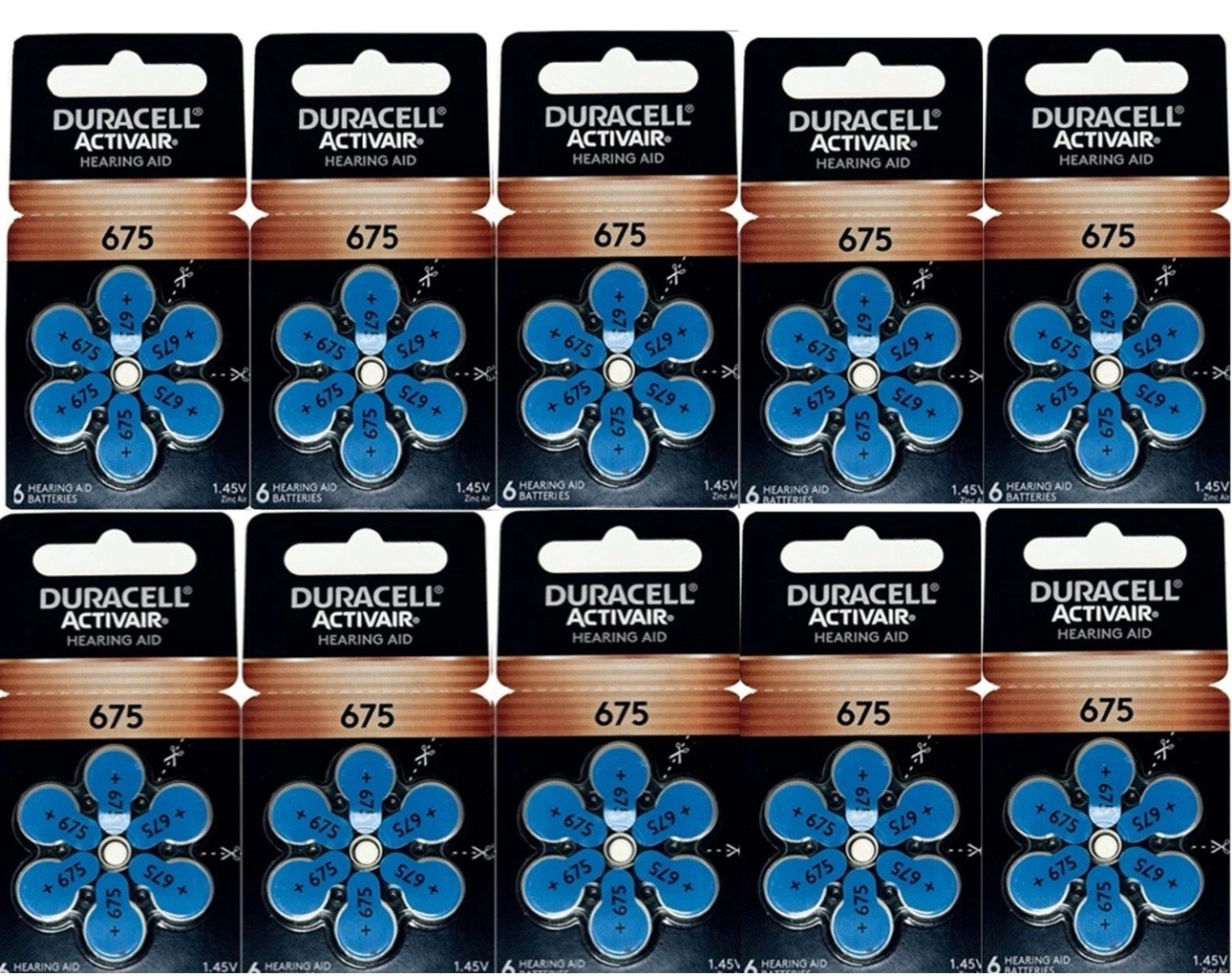 Duracell Size 675 Hearing aid batteries 60 Batteries