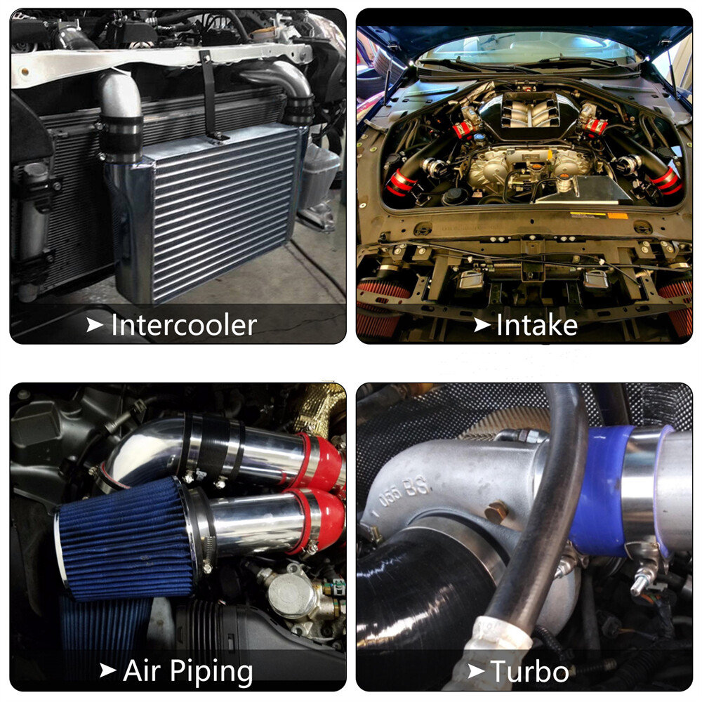 76mm 3" Inch 90 Degree Elbow Aluminum Turbo Intercooler Pipe Piping Tubing SL